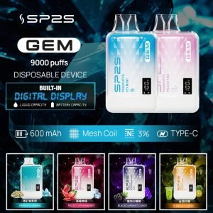 2025年最受推薦一次性電子煙：SP2S思博瑞9000口拋棄式電子煙